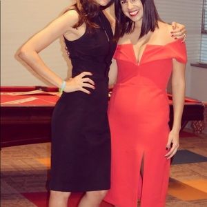 Red cocktail BCBG Max dress